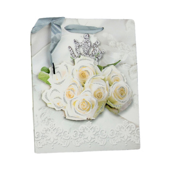 Torba ozdobna mała prezentowa elegancka na upominki różne wzory