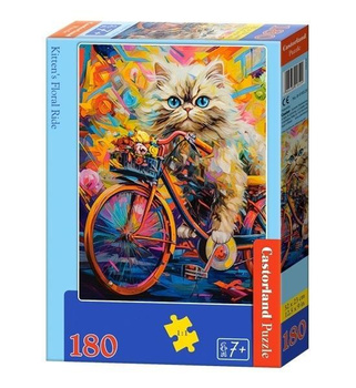 Puzzle 180 Kitten's Floral Ride CASTOR Castorland