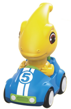 Auto z Dinozaurem Naciśnij i Jedź Zabawka Interaktywna dla Dzieci