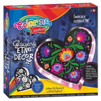 Colorino creative zestaw świecąca ozdoba "etno"