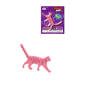 Układanka Antystresowa Kot 3D Fidget Klocki Puzzle Relaksacyjna Zabawka