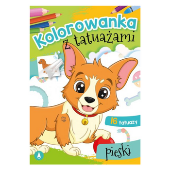 KOLOROWANKA Z TATUAŻAMI. PIESKI