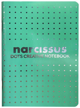 Paczka Zeszyt A5 56k kropki zielony pakiet 6 sztuk