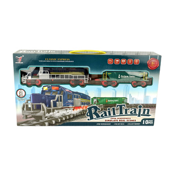 Kolejka Na Baterie Z Torami Zabawka Dla Dzieci Pociąg Prezent