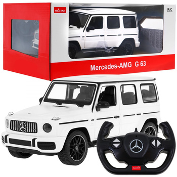 Mercedes-AMG G63 biały RASTAR 1:14 Zdalnie sterowane auto + pilot 2,4 GHz