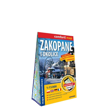 Zakopane i okolice plan miasta 1:15 000 laminat midi 2023