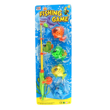 Wędka Zestaw Wędkarski Dla Dzieci Kolorowe Rybki Gra Zręcznościowa Prezent