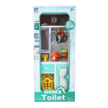 Meble łazienkowe dla lalek zestaw akcesoriów w pudełku do zabawy dzieci