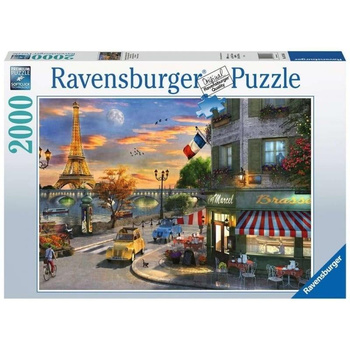 Puzzle 2000 Zachód słońca w Paryżu Ravensburger