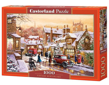 Puzzle 1000 Vintage Winterland CASTOR Castorland