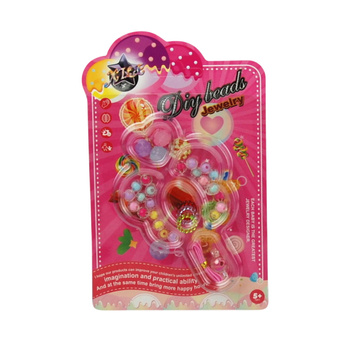 Koraliki Zestaw Kreatywny Do Biżuterii Dla Dzieci Na Blistrze Prezent