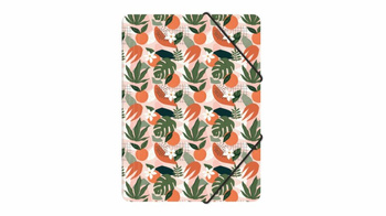 Teczka z gumką A4 pp z nadrukiem tropical