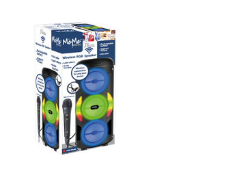 MEME GŁOŚNIK BEZPRZEWODOWY Z MIKROFONEM I ŚWIATŁEM LED (IBIZA)