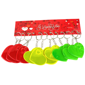 BRELOK DO KLUCZY SERCE 12 SZTUK CZERWONY TR-26109 IDEALNY PREZENT