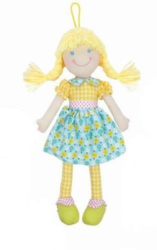 Lalka szmaciana Cornelia 38cm niebieska Beppe