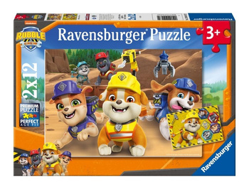 Puzzle dla dzieci 2D: Rubble i jego ekipa 2x12el Ravensburger
