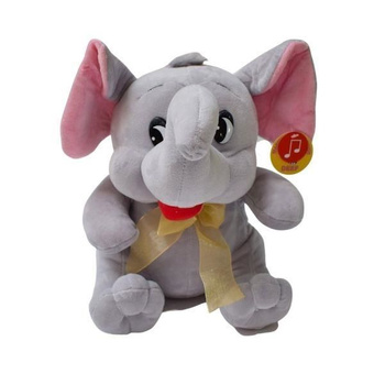 SŁOŃ SZARY Z KOKARDKĄ ŚREDNI 1SZT.