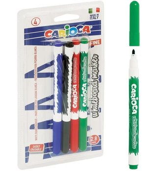 Markery do tablic suchościeralnych Carioca 4 kolory 43231