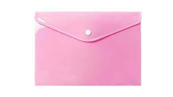 Teczka A5 kopertowa PP pastel różowy