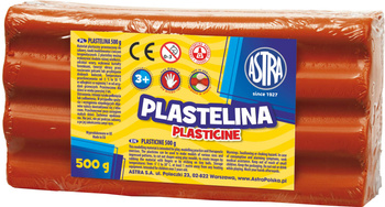 Plastelina Astra 500g czerwona