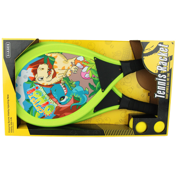 ZESTAW RAKIETKI DINO TENISOWE DLA DZIECI PIŁECZKI GRA ZRĘCZNOŚCIOWA PREZENT