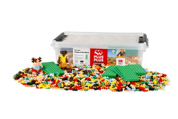 PLUS-PLUS NAUCZ SIĘ BUDOWAĆ LUDZI Z CAŁEGO ŚWIATA 2400 ELEMENTÓW