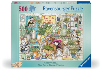 Puzzle 2D: Crazy Cats 500el Ravensburger