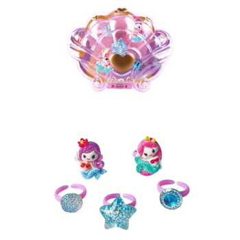 Zestaw biżuterii bransoletka muszla elegancka ozdoba na rękę damska