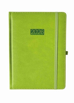 Kalendarz 2026 A4 Elegance dzienny V8 seledynowy K-A4D