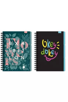 Kołozeszyt B5 96k.kratka Priplak 1szt.mix