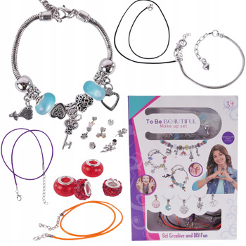 Zestaw Do Robienia Bransoletek Koraliki DIY Dla Dzieci Prezent