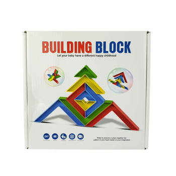 Układanka Drewniana Klocki Edukacyjne W Pudełku Prezent Dla Dzieci