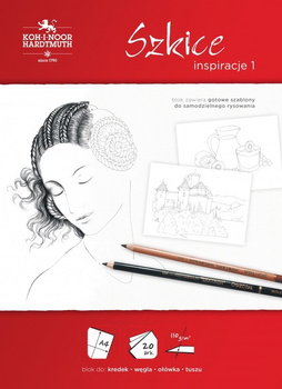 Blok A4 inspiracje szkice Koh-i-Noor 20 ark. 110 g