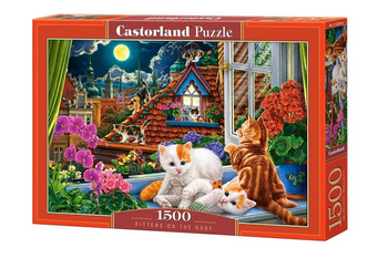Puzzle 1500 Kittens on the Roof CASTOR Castorland