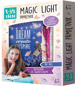 Pamiętnik ze światełkami Magic light dreams ToysInn STN 7830