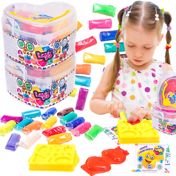 Ciastolina Zestaw Kreatywny Serce Foremki Akcesoria Prezent Dla Dzieci