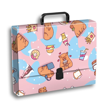 TECZKA Z RĄCZKĄ A4 T 0121 KAPIBARA FOOD FOLIA MAT NIERYSUJĄCA