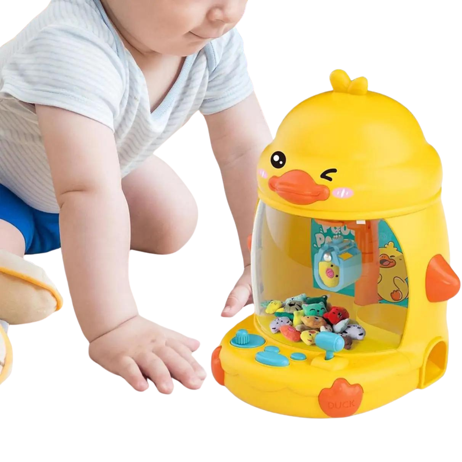 Duża Gra Zręcznościowa Kaczka Automat Maszyna Do Łapania Zabawek LED Muzyka