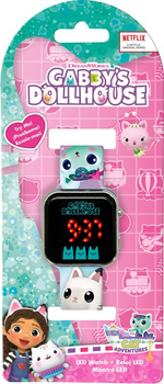 Zegarek LED z kalendarzem Gabby's Dollhouse
