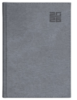 Kalendarz 2026 Aluminium Standard B5 tygodniowy srebny