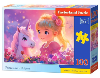 Puzzle 100 Princess with Unicorn CASTOR Castorland