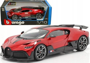 Bugatti Divo metalik red 1:18 BBURAGO BBurago
