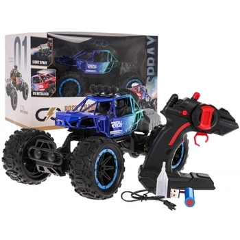 Crawler REAL ROCK z Funkcją Dymu R/C Niebieski