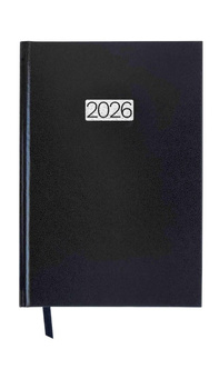 Kalendarz 2026 A5 Ekonomiczny dzienny V3 czarny K-A5D E