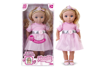 LALKA NATALIA INTERAKTYWNA FUNKCYJNA MÓWI PO POLSKU JAK ŻYWA MIĘKKA 36 CM