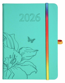 Kalendarz 2026 Hip hop B6 tygodniowy miętowy