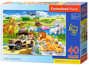 Puzzle 40 maxi - Safari Adventure CASTOR Castorland