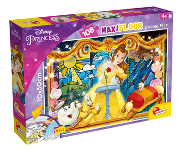 LISCIANI DISNEY PUZZLE DWUSTRONNE MAXI PODŁOGOWE 108 EL.