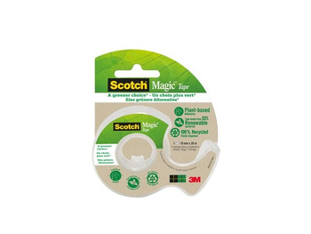 Taśma biurowa ekologiczna SCOTCH® Magic™ (9-1920D), matowa, z dyspenserem, 19mm, 20m