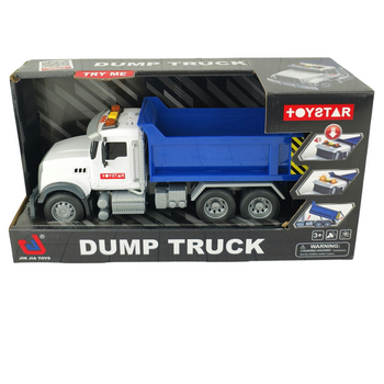 CIĘŻARÓWKA WYWROTKA ŚWIATŁO DŹWIĘK RUCHOMA PAKA POJAZD BUDOWLANY DLA DZIECI